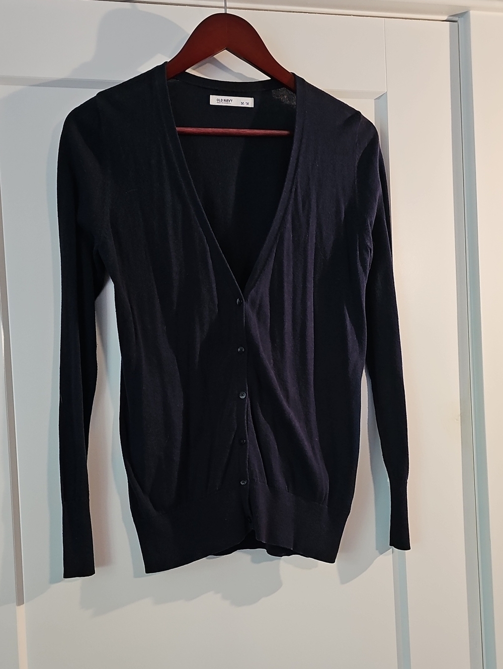 Old Navy Women's Dark Navy V-Neck Button Cardigan